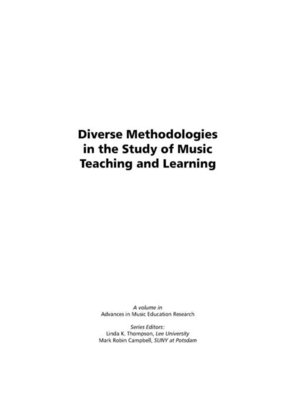 cover image of Diverse Methodologies in the Study of Music Teaching and Learning